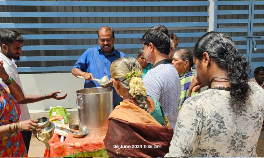 Anandham conducted in Various Temples during May 2024 by Vasudhaiva Kutambakam Social Welfare Trust, Coimbatore